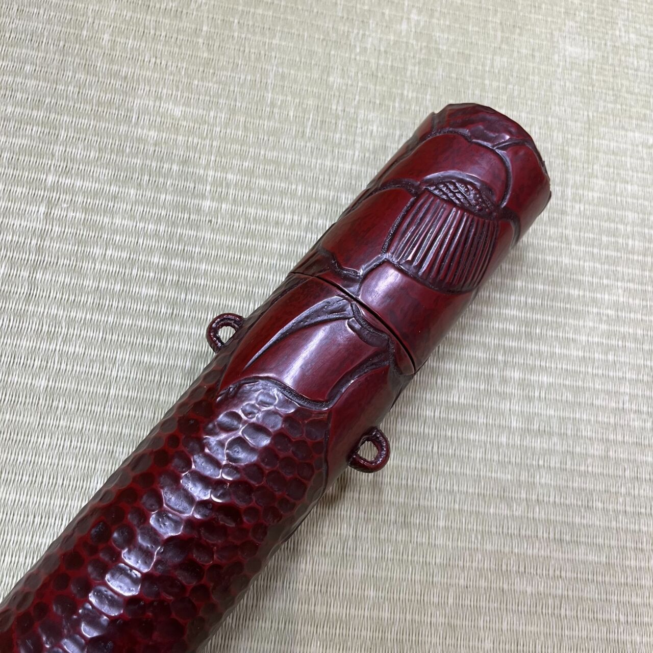 未使用品　鎌倉彫　菓子器　椿　アンティーク 鎌倉彫矢筒 椿（105cmまで） | 甲賀弓具店OnlineShop