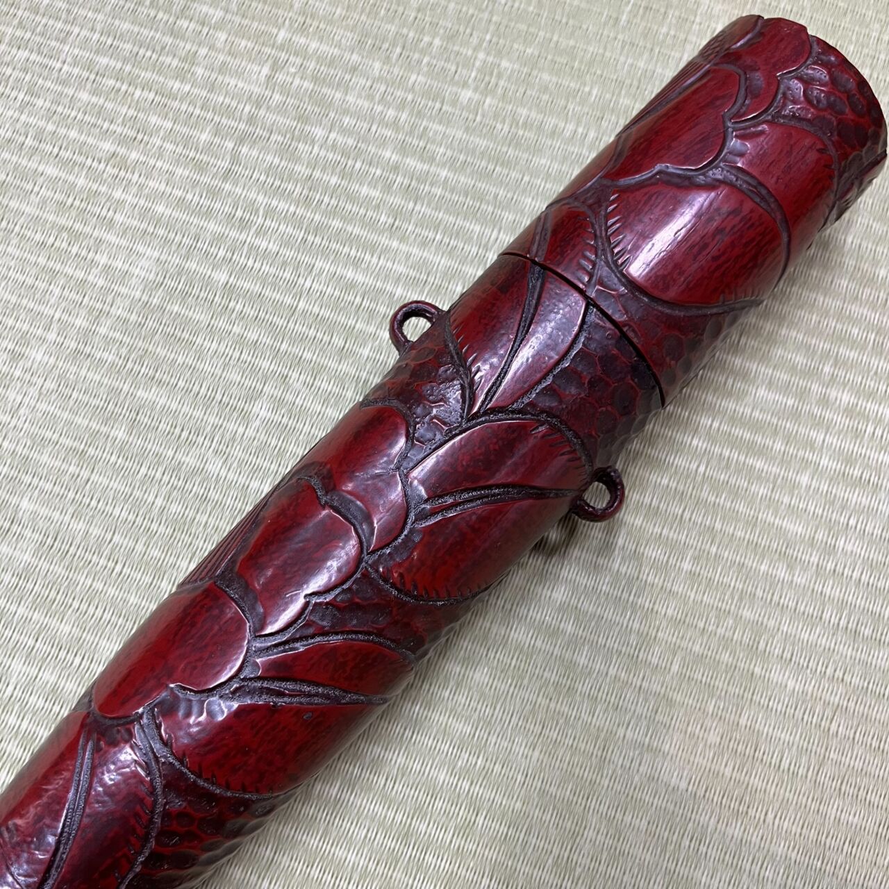 鎌倉彫矢筒 椿（91cmまで） | 甲賀弓具店OnlineShop